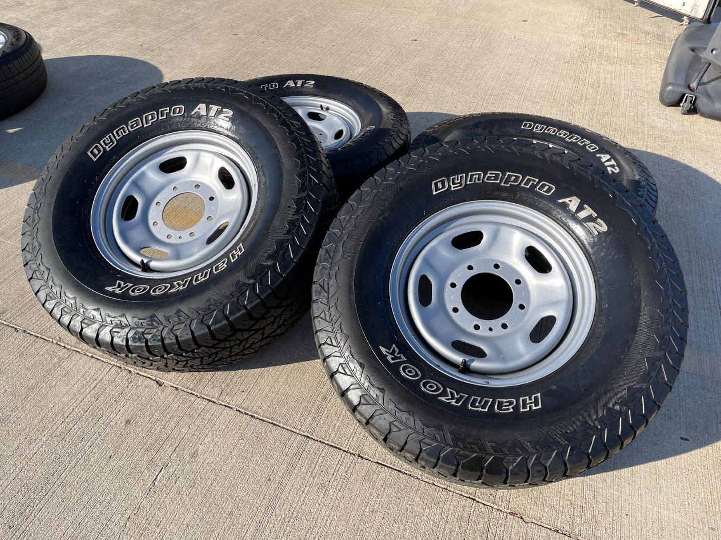 17" Ford F-250 F-350 OEM 3828 wheels rims tires HANKOOK DYNAPRO A/T2 35"