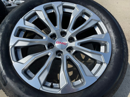 22" GMC Yukon Sierra DENALI OEM wheel rim 14025 97000 tire (1) spare BRIDGESTONE