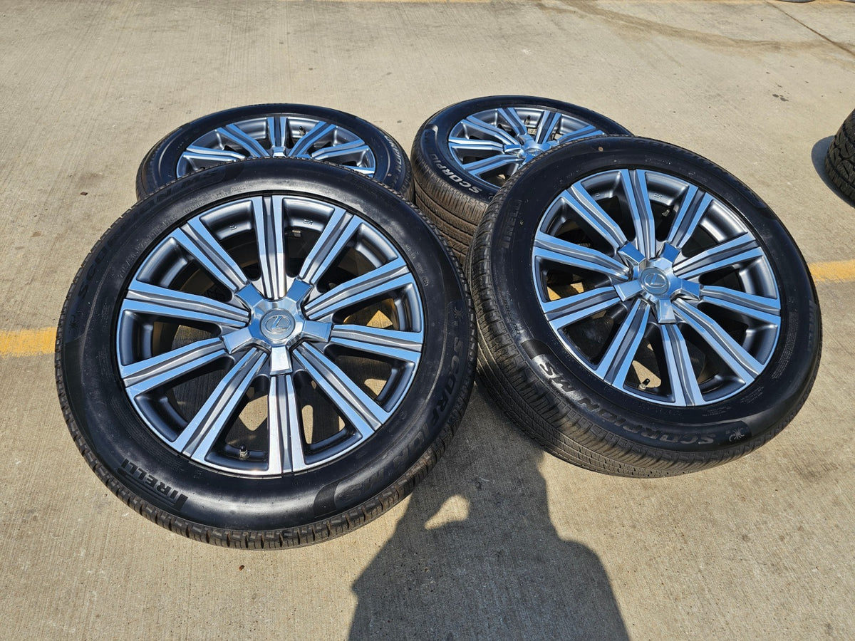 21" Lexus LX570 Toyota Land Cruiser OEM 74341 wheels rims 5x150 PIRELLI NEW