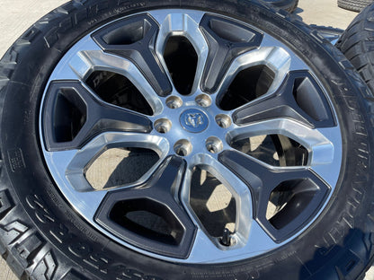 22" Dodge Ram 1500 OEM LIMITED Laramie wheels rims 2685 NITTO RIDGE GRAPPLER
