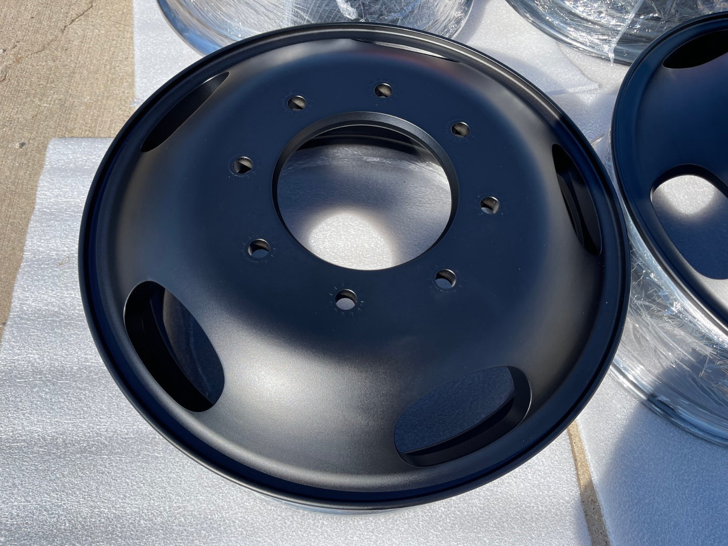 17" Ford F-350 Dually OEM 3618 3619 black rims wheels NEW