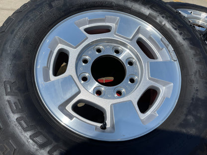 17" GMC Sierra Chevy Silverado 2500 3500 OEM 5500 wheels rims COOPER A/T3 SET