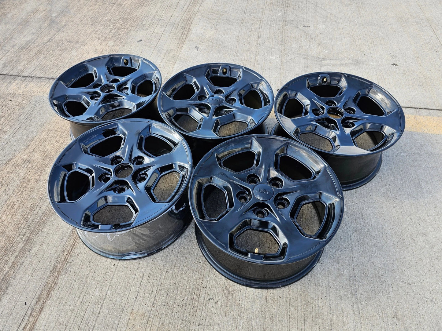 17" Jeep Wrangler Gladiator Rubicon OEM 9236 wheels rims 2022 2023 2024 2025 NEW
