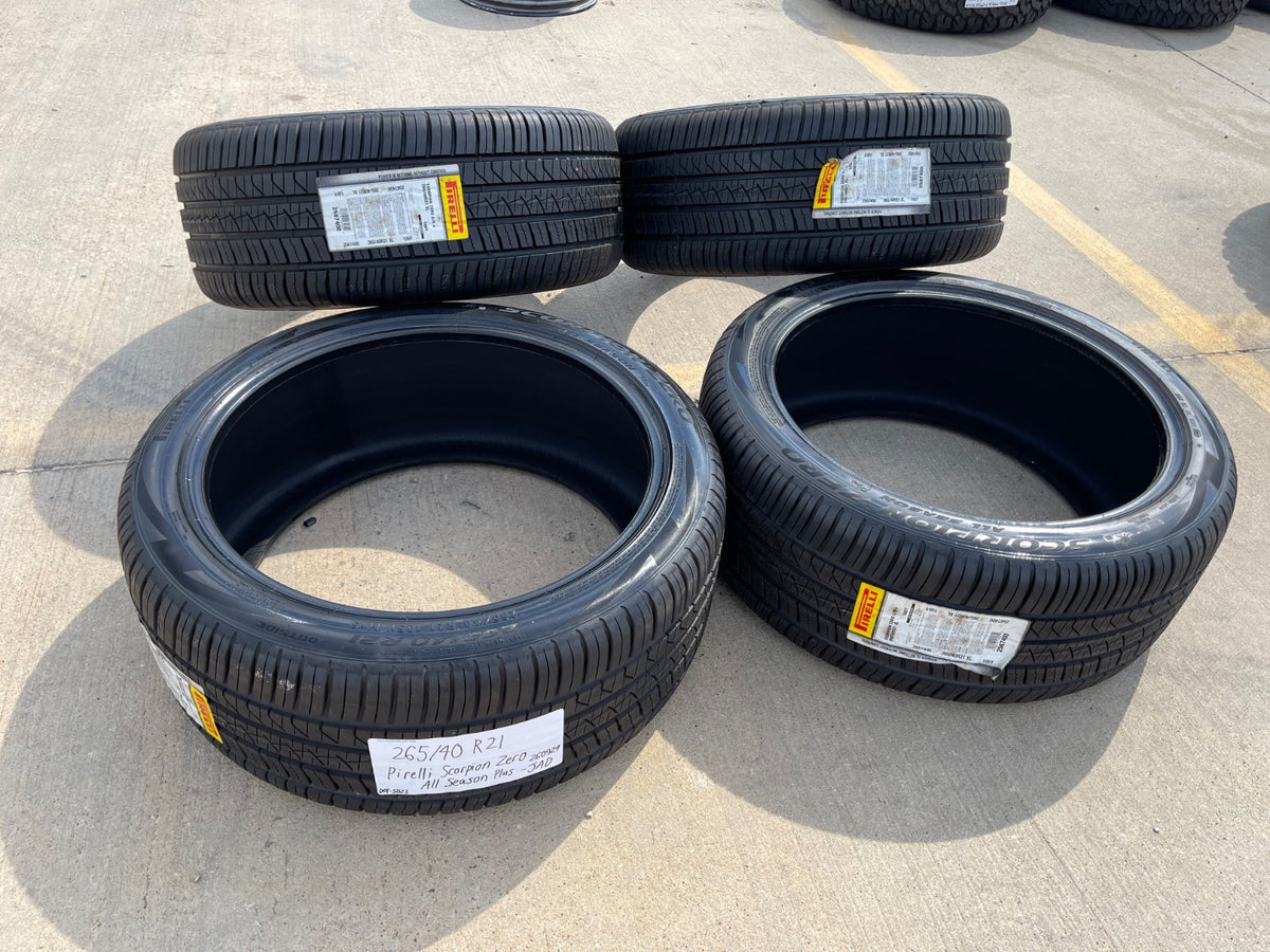 (4) 265/40/21 Pirelli Scorpion Zero A/S + Plus tires 105Y 265/40R21 XL BRAND NEW