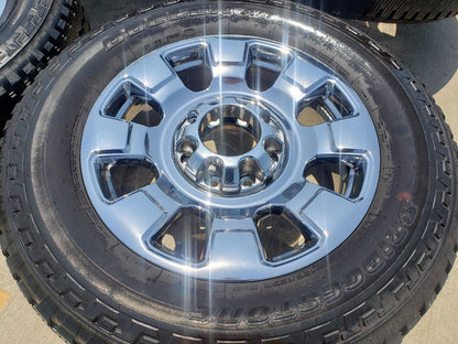 20" Ford F-250 F-350 OEM chrome Lariat wheels rims 10295 tires 2023 2024 2025