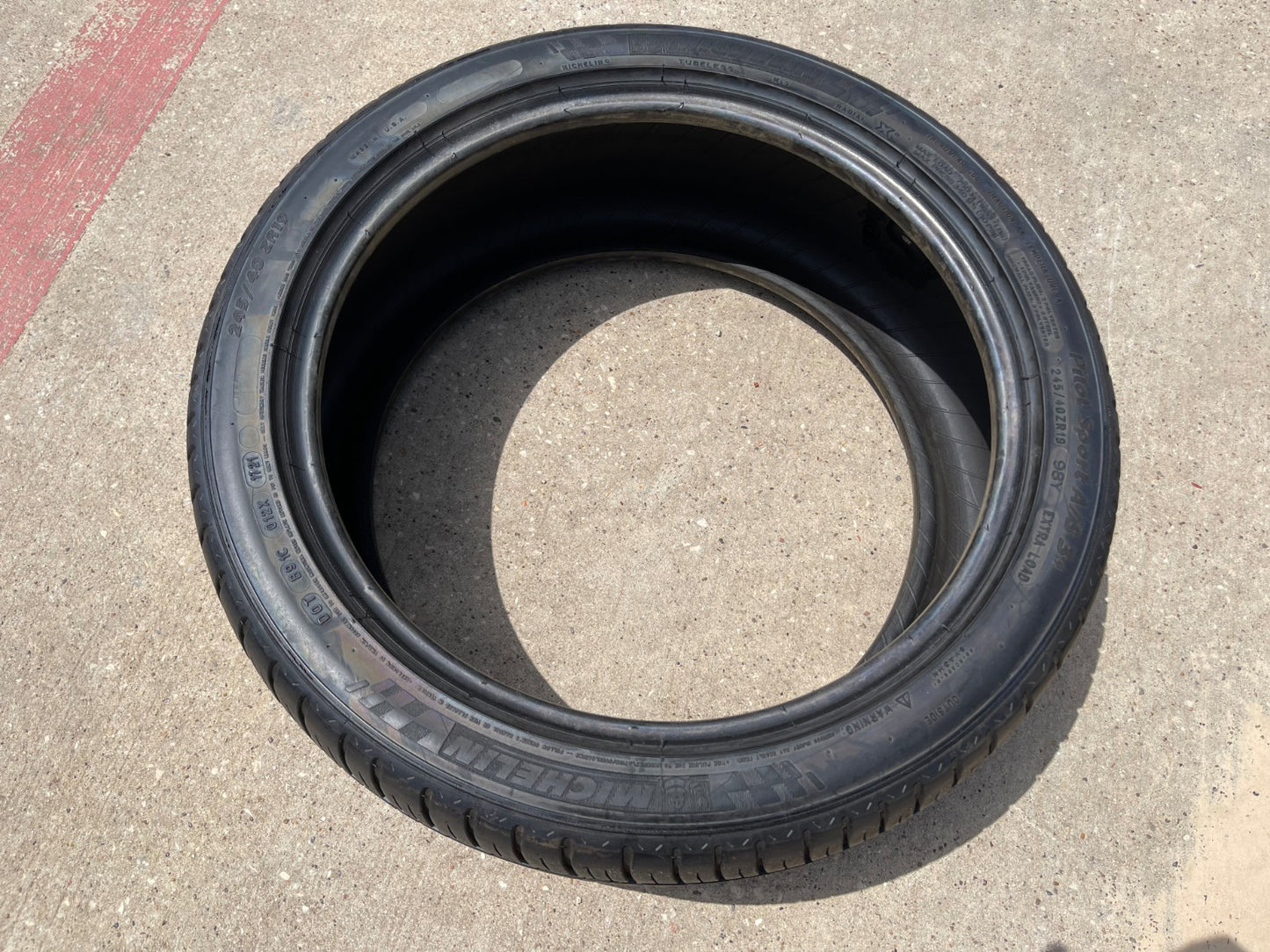 (1) 245/40/19 Michelin Pilot Sport A/S 3 All Season Plus + 98Y XL 245/40R19 tire