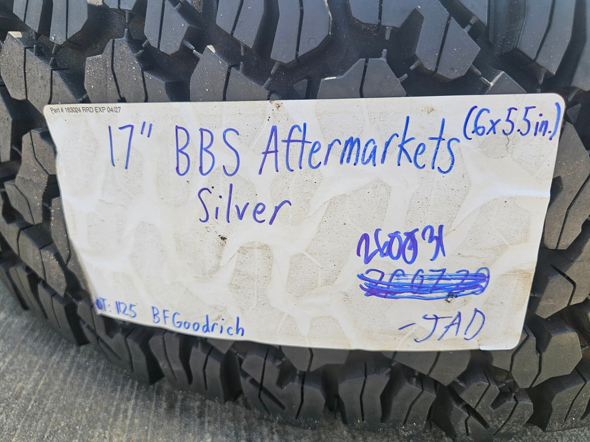 17" Toyota FJ Cruiser BBS TRD PRO 4Runner Tacoma OEM wheels rims BFG KO2 A/T NEW