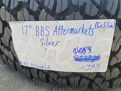 17" Toyota FJ Cruiser BBS TRD PRO 4Runner Tacoma OEM wheels rims BFG KO2 A/T NEW