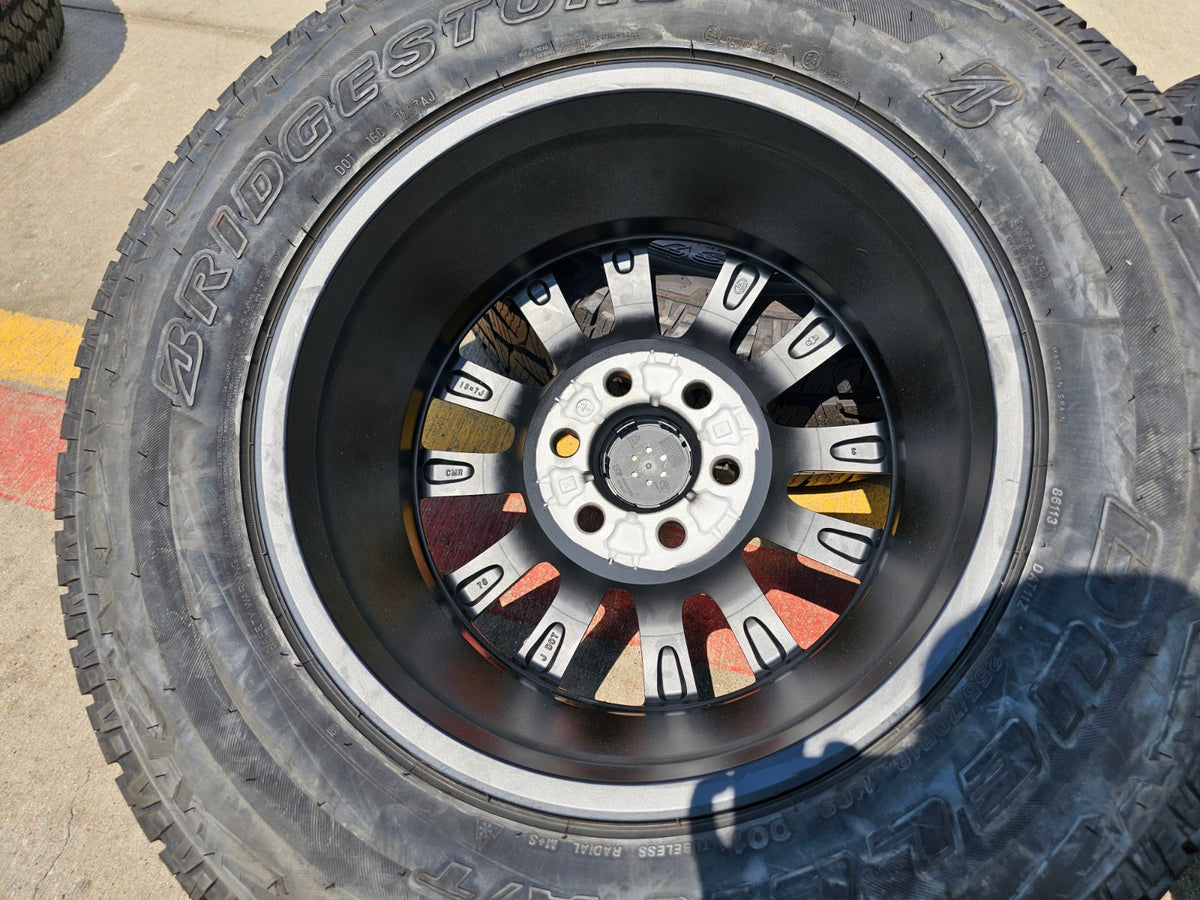 18" Toyota Land Cruiser OEM 95953 wheels rims BLACK Tundra Sequoia A/T SET NEW