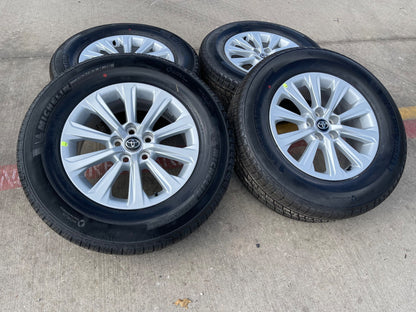 18" Toyota Grand Highlander OEM 10525 wheels rims tires Lexus TX350 NEW MICHELIN