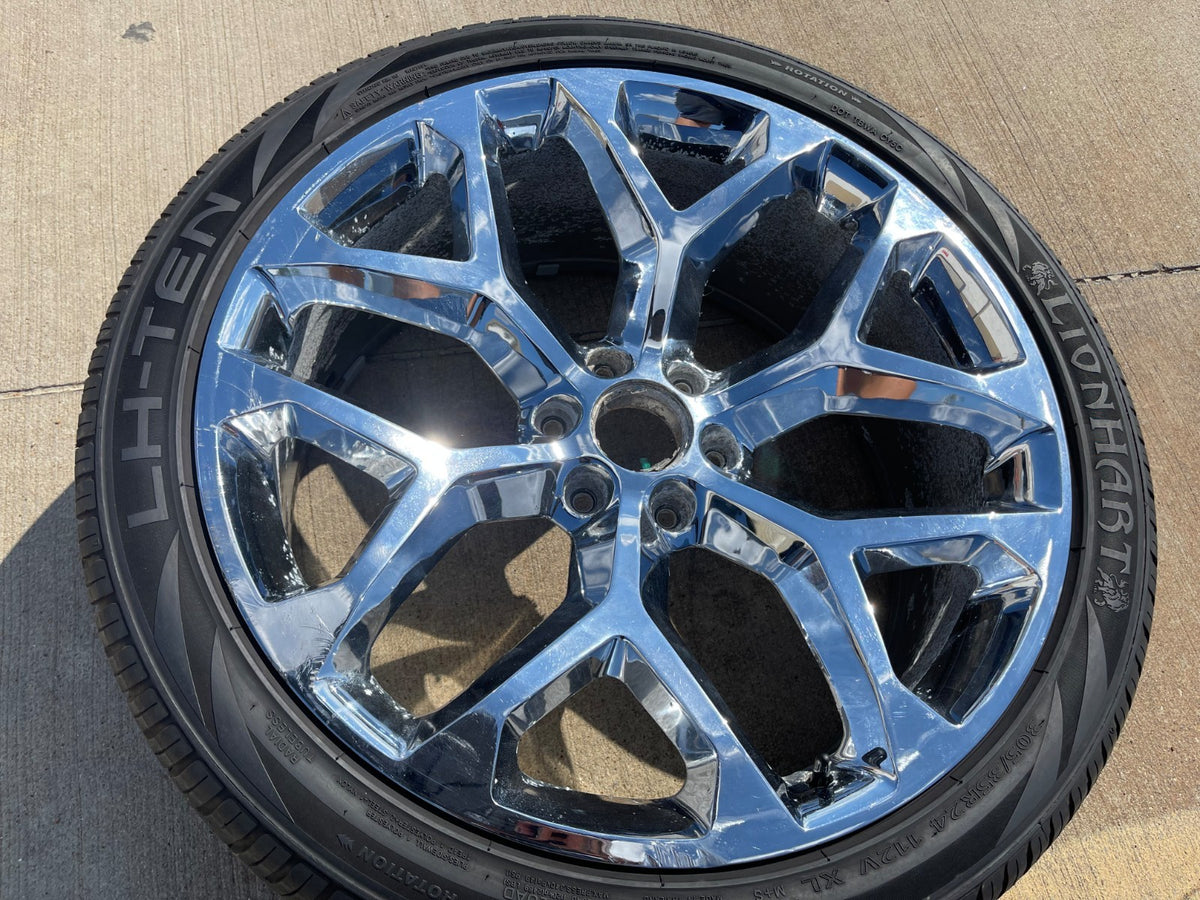 24" 24x9 GMC Yukon Chevy Tahoe 1500 OEM replica wheel rim 5668 spare single