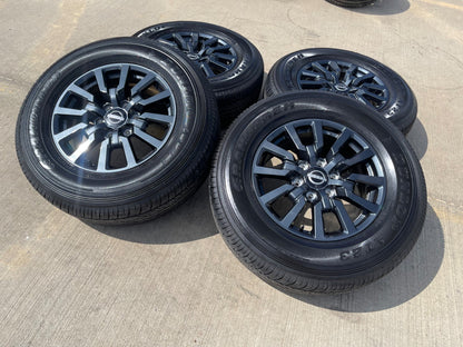 18" Nissan Titan Armada OEM wheels rims tires SET DUNLOP 2025 2026 2027 NEW
