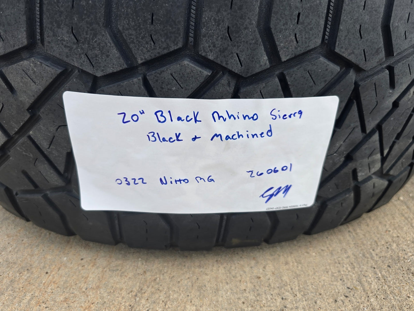 20x9 20" Black Rhino Sierra Chevy Silverado RAM Tacoma wheels rims 6x139 6x5.5
