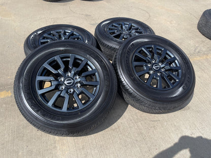 18" Nissan Titan Armada OEM wheels rims tires SET DUNLOP 2025 2026 2027 NEW