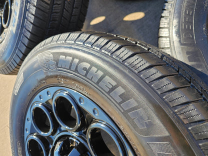 20" Ford F-250 F-350 OEM black TREMOR 10299 10484 wheels rims MICHELIN DEFENDER