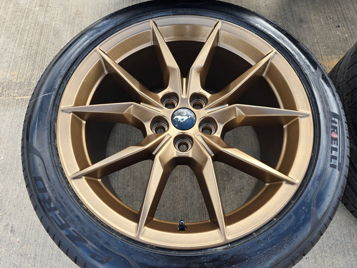 19" Ford Mustang GT Dark Horse OEM 95839 95840 wheels rims BRONZE 2026 2027 NEW