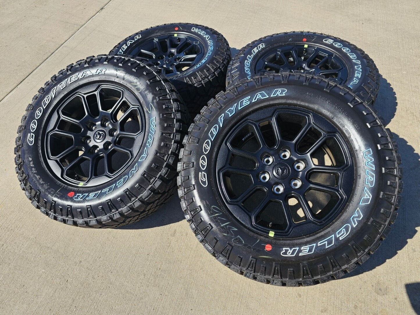18" Dodge Ram 1500 Rebel Black OEM wheels rims 2023 2024 2025 NEW DURATRAC