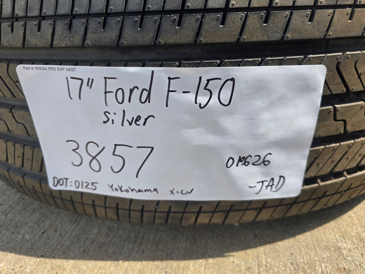 17" Ford F-150 OEM rims wheels 3857 steel 2025 2026 YOKOHAMA NEW SMOKIN DEAL