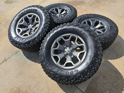 18" Dodge Ram 1500 TRX RHO GRAY OEM 66002 wheels rims SET TERRITORY A/T 35"