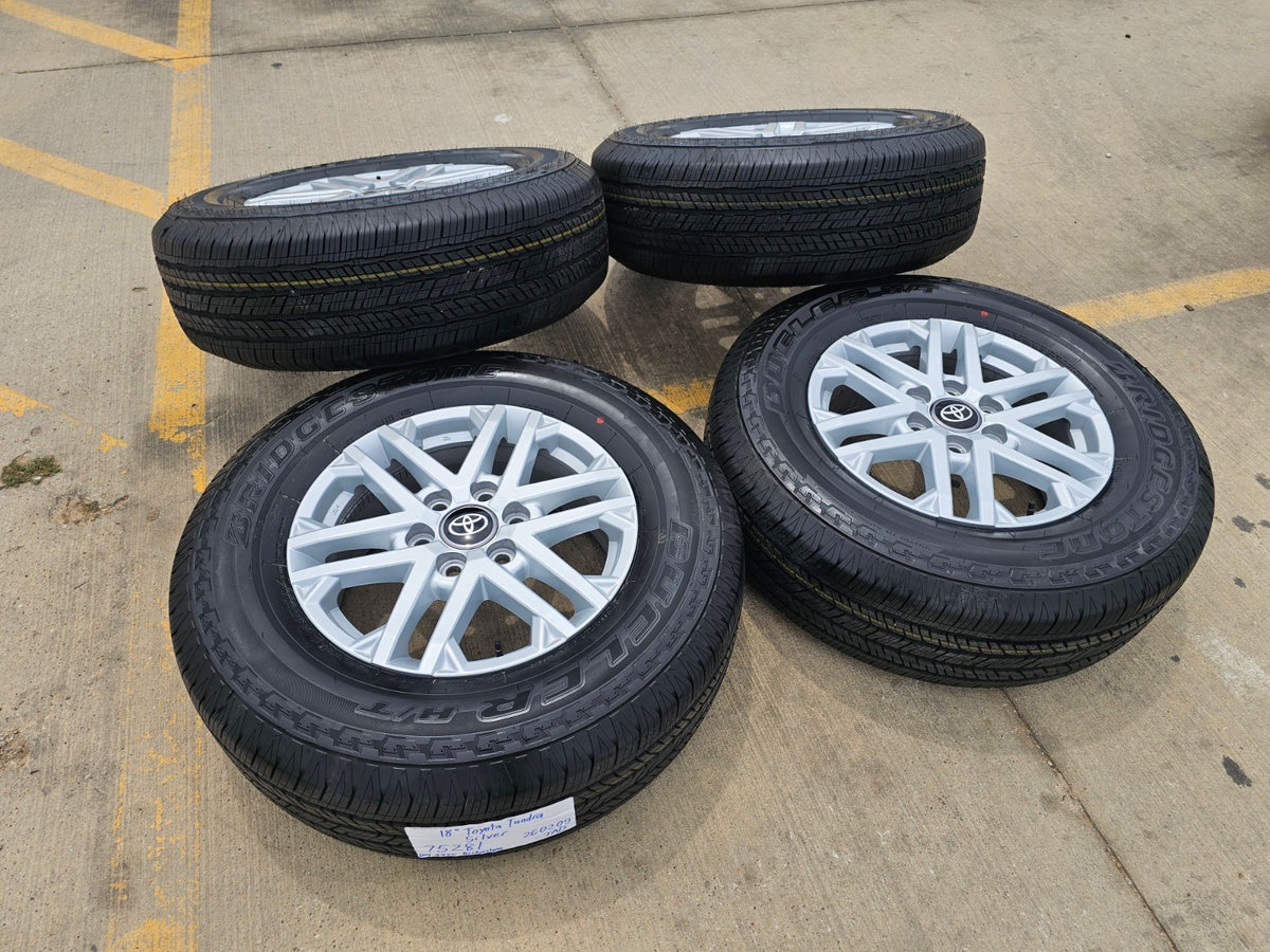 18" Toyota Tundra Sequoia TRD OEM 75281 wheels rims LX600 BRIDGESTONE SET NEW