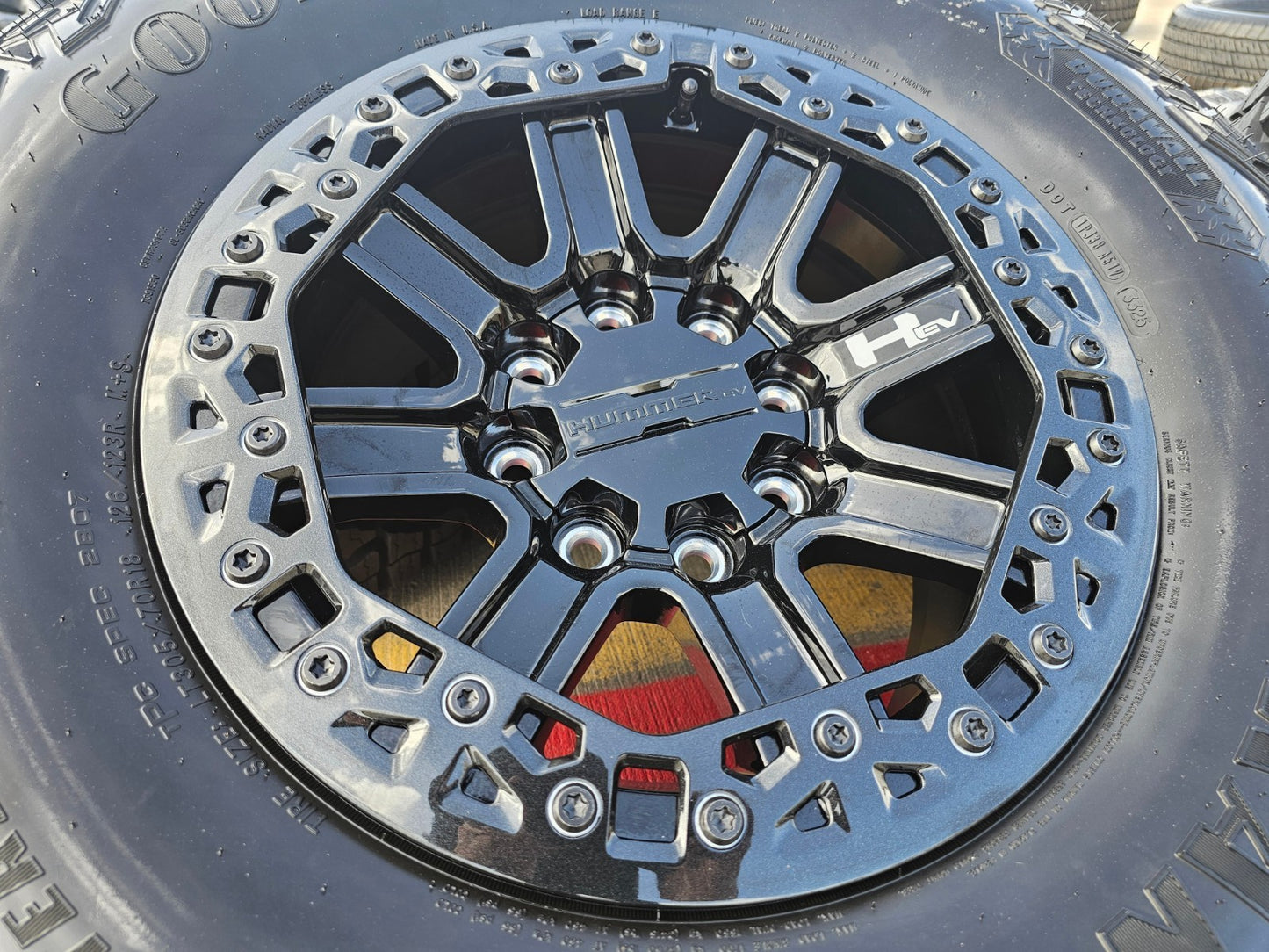 (5) 18" Hummer beadlock EV HEV 2500 OEM wheels rims 2024 2025 2026 2027 NEW 35"