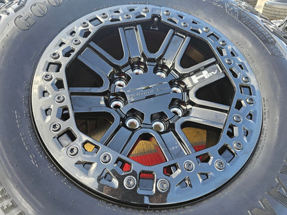 (5) 18" Hummer beadlock EV HEV 2500 OEM wheels rims 2024 2025 2026 2027 NEW 35"