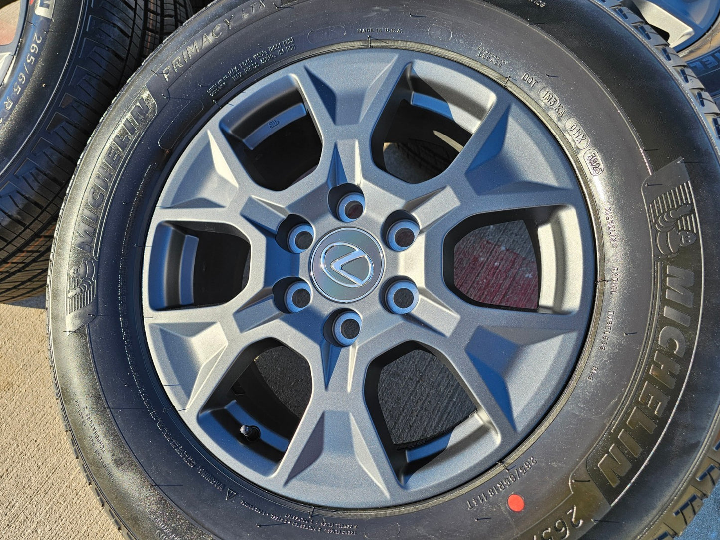 18" Lexus GX550 OEM wheels rims Toyota Land Cruiser Tundra Sequoia MICHELIN NEW