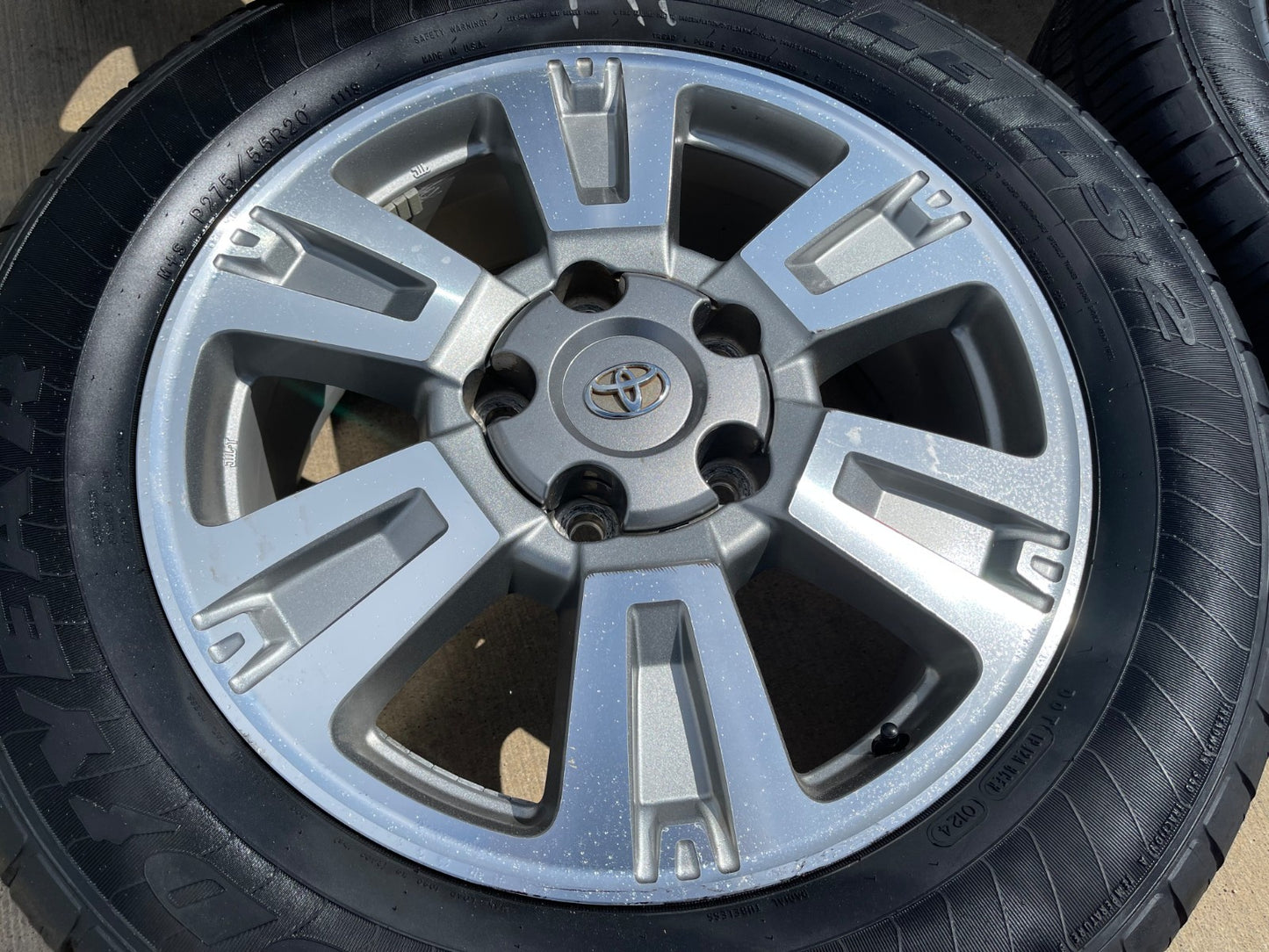 20" Toyota Tundra PLATINUM OEM 75159 SET wheels rims 5x150 tires GOODYEAR