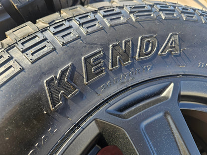 17" Jeep Wrangler Rubicon OEM wheels rims 9216 Gladiator KENDA KLEVER A/T2 NEW