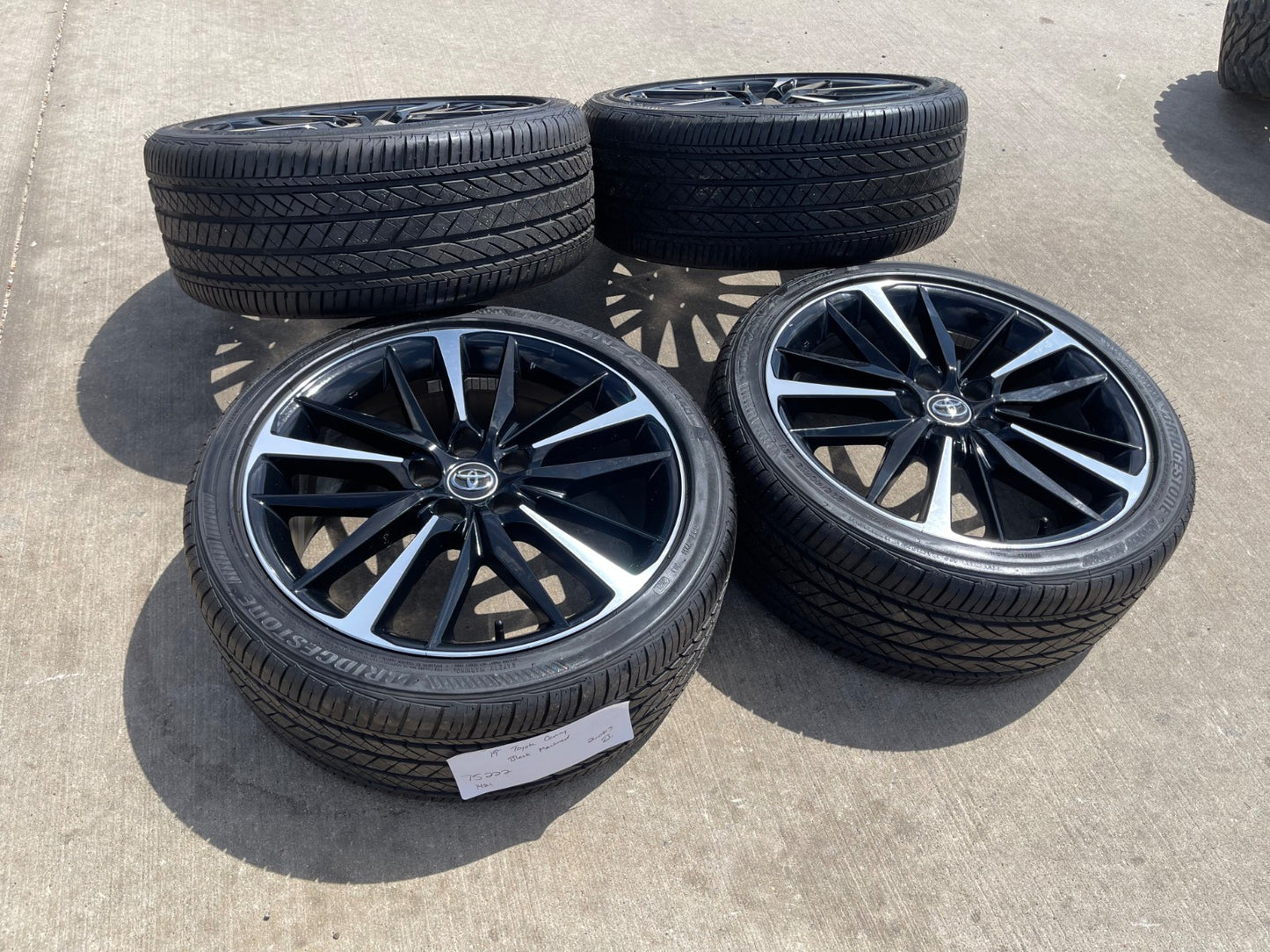 19" Toyota Camry OEM wheels rims 75222 Avalon Lexus SET BRIDGESTONE