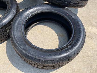 (4) 265/55/20 Yokohama Geolander X-CV tires 113V XL 265/55R20 TAKE OFFS SET NEW