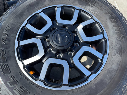 18" Ram 2500 3500 LARAMIE OEM wheels rims 2694 tires BRIDGESTONE A/T NEW 2026