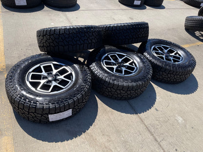 17" Jeep Wrangler Rubicon OEM 95730 9327 wheels rims Gladiator FALKEN AT 33" NEW