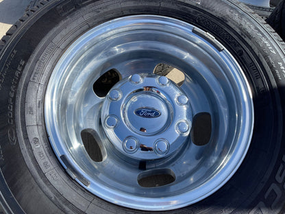 17" Ford F-350 Dually OEM 10477 10478 rims wheels SET tires COOPER