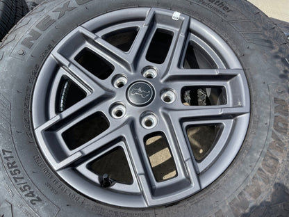 17" Jeep Wrangler Rubicon OEM wheels rims 9324 Gladiator 2025 2026 SET NEXEN NEW
