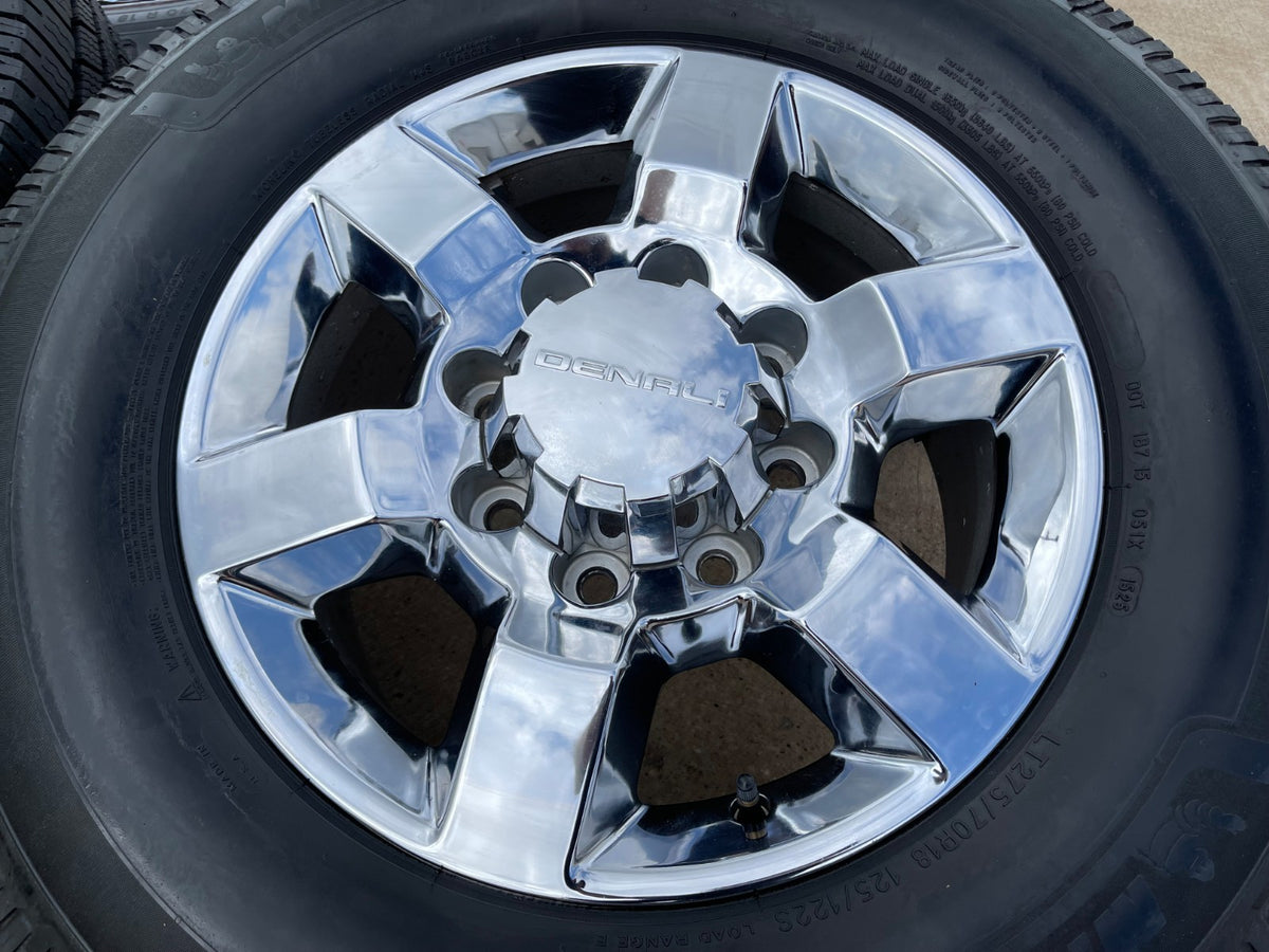 18" GMC Sierra DENALI Chevy Silverado 2500 3500 OEM 5702 wheels rims MICHELIN