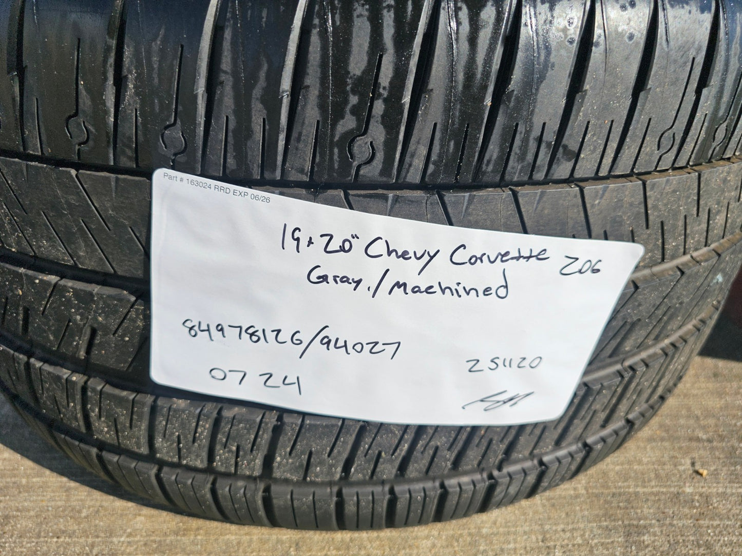 19" + 20" Chevy Corvette Z06 C8 OEM FORGED 94027 94028 wheels rims 2024 2026 NEW