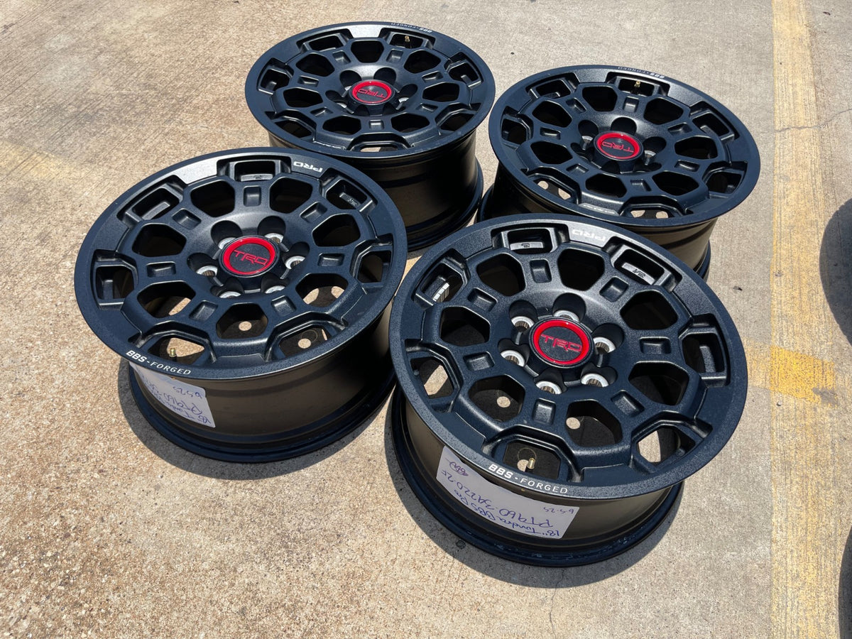 18" Toyota Tundra TRD BBS FORGED OEM black 95458 wheels rims Sequoia NEW