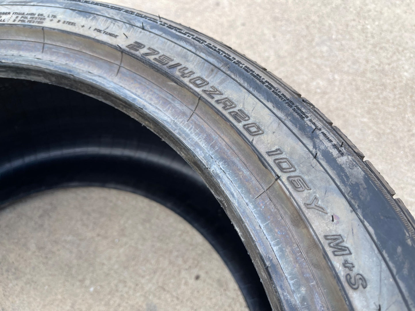 (1) 275/40/20 Falken Azenis FK460 A/S tire 275/40R20 106Y M+S NEW