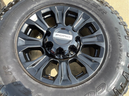 18" Ford F-250 F-350 TREMOR OEM rims wheels 10097 GOODYEAR DURATRAC A/T 35" SET