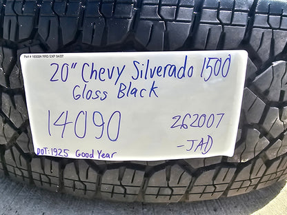 20" Chevy Tahoe Silverado OEM 14090 95417 wheels rims tires SET GOODYEAR A/T