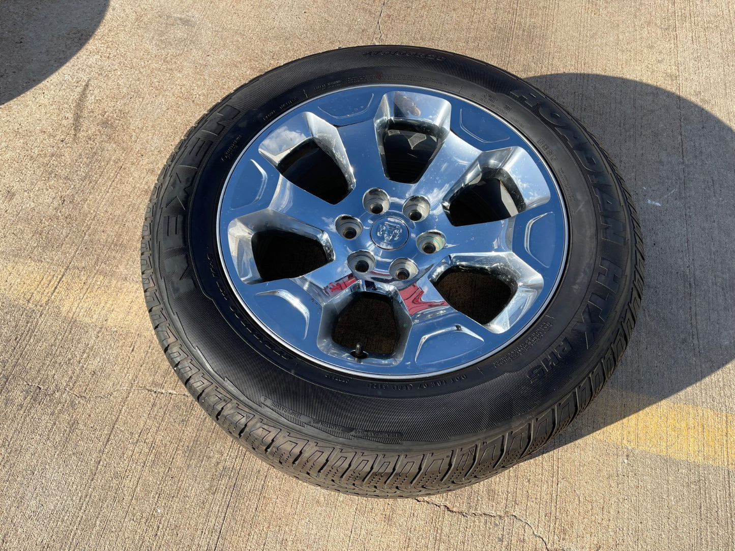 (1) 20" Dodge Ram 1500 OEM Laramie CHROME 2680 wheel Spare 2024 2025 2026