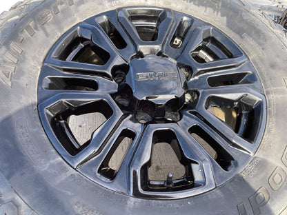 20" GMC Sierra Chevy 2500 OEM 5957 BLACK DIAMOND wheels rims tires BFG 37"