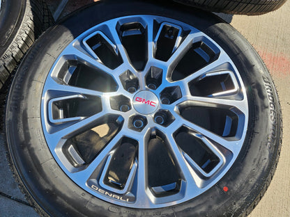 22" GMC Yukon Sierra DENALI OEM wheels rims Tahoe tires 2024 2025 2026 NEW