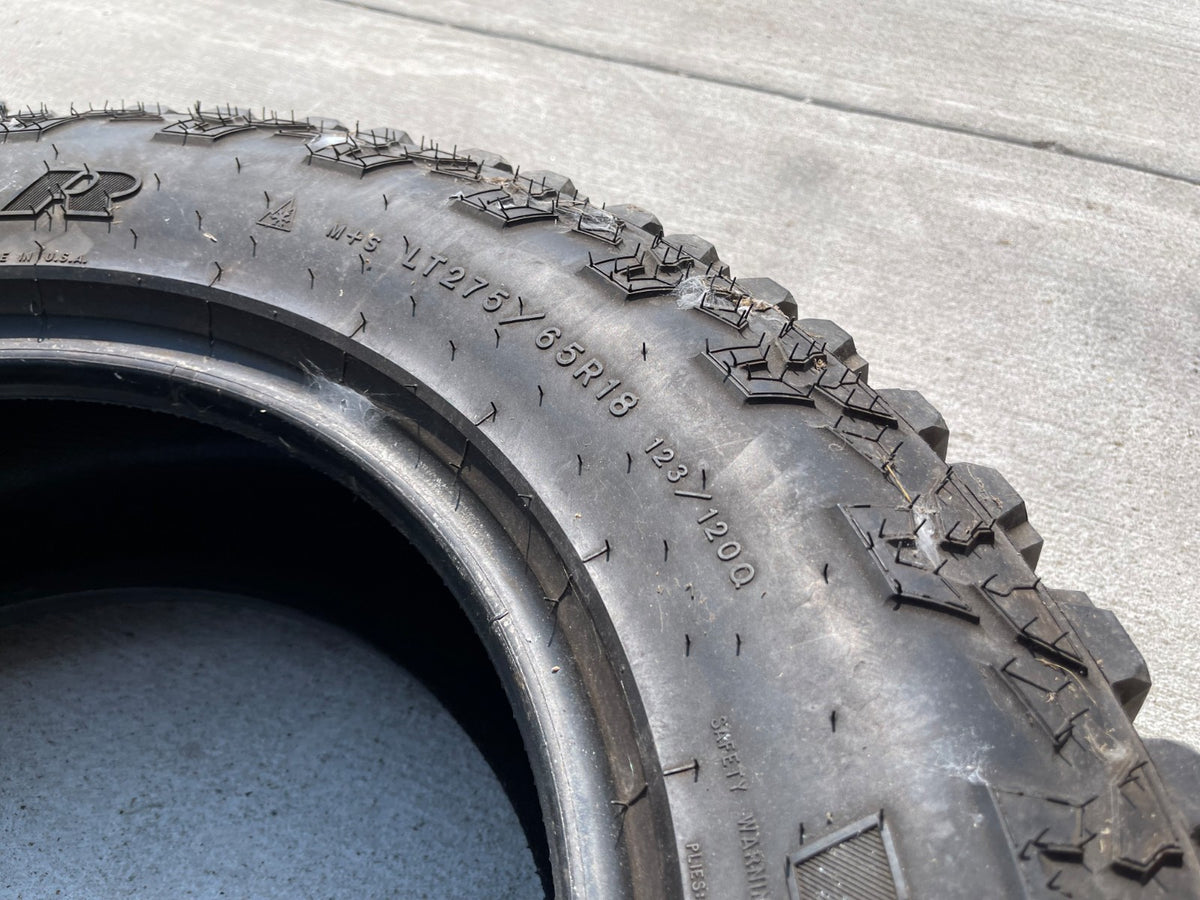 (1) 275/65/18 Goodyear Wrangler Ultra Terrain A/T tire 275/65R18 LT 10 ply LRE