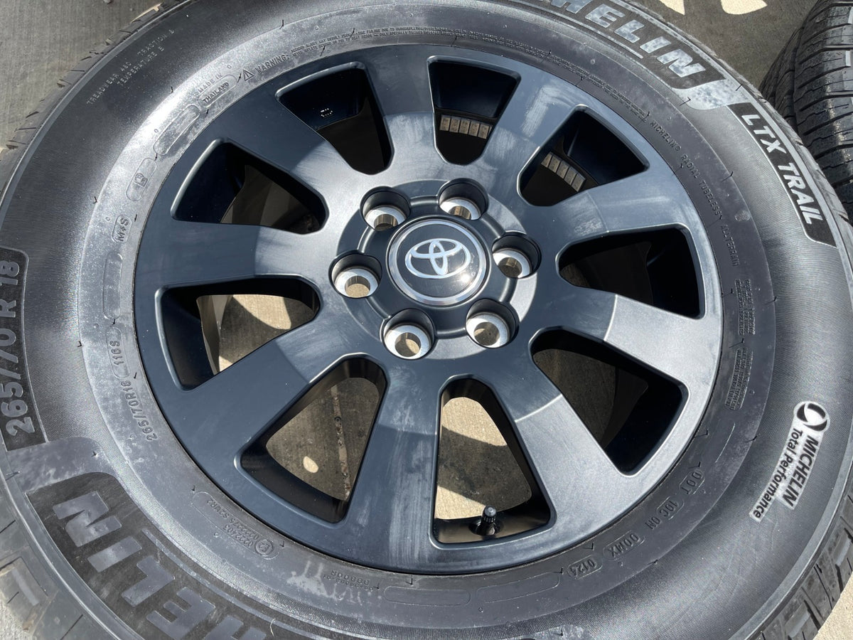 18" Toyota Land Cruiser OEM TRD wheels rims 95952 75304 Tundra Sequoia MICHELIN