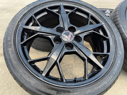 19" + 20" Chevy Corvette Z06 C8 OEM 14011 14012 wheels rims 2021 2023 2024 2025