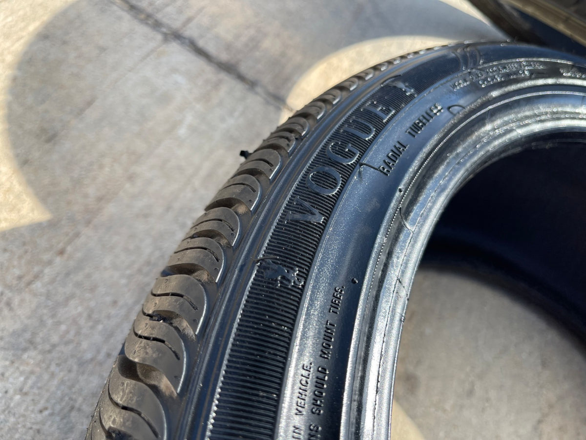 (4) 225/40/18 Vogue tires 92W XL 225/40R18 SET