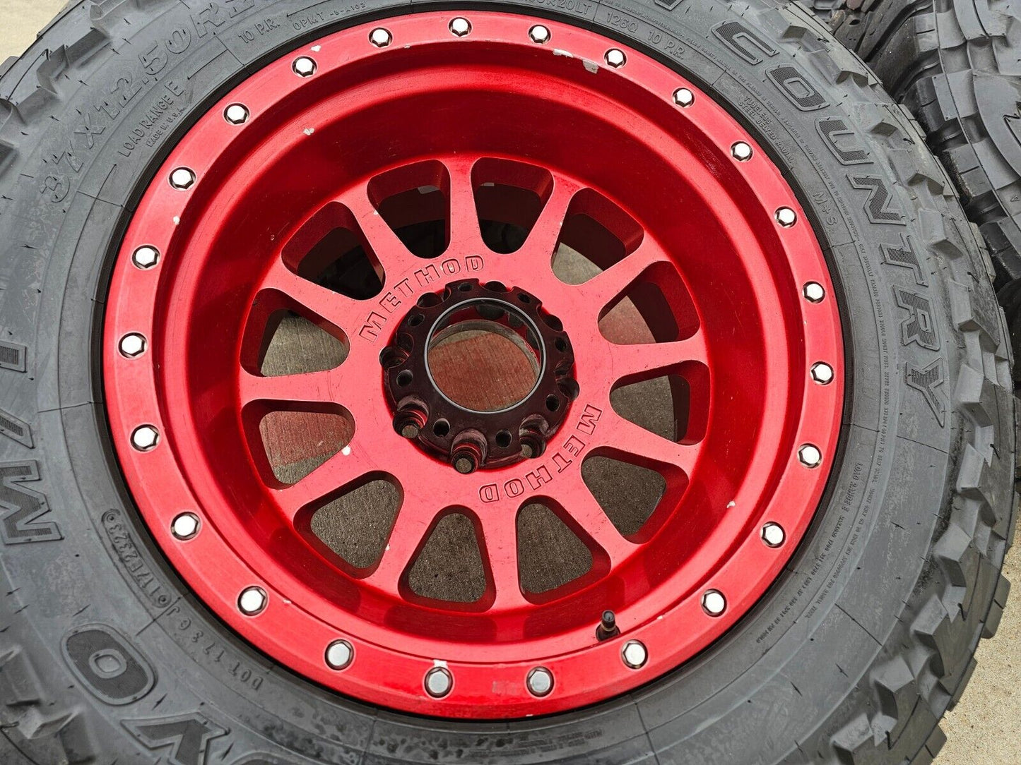 20x12 Method Off Road 305 NV Ford F-250 F-350 rims wheels 8x170 tires TOYO 37"
