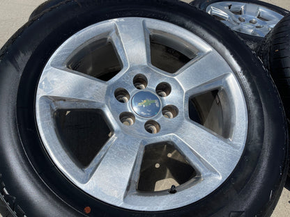 20" Chevy Silverado 1500 Tahoe Suburban OEM wheels rims 5652 SET HANKOOK A/T NEW